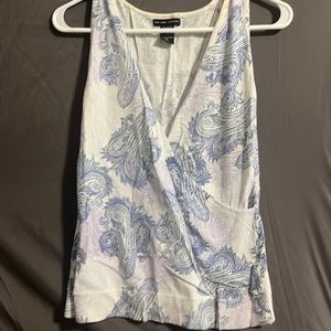New York & Company | size S | blue and white